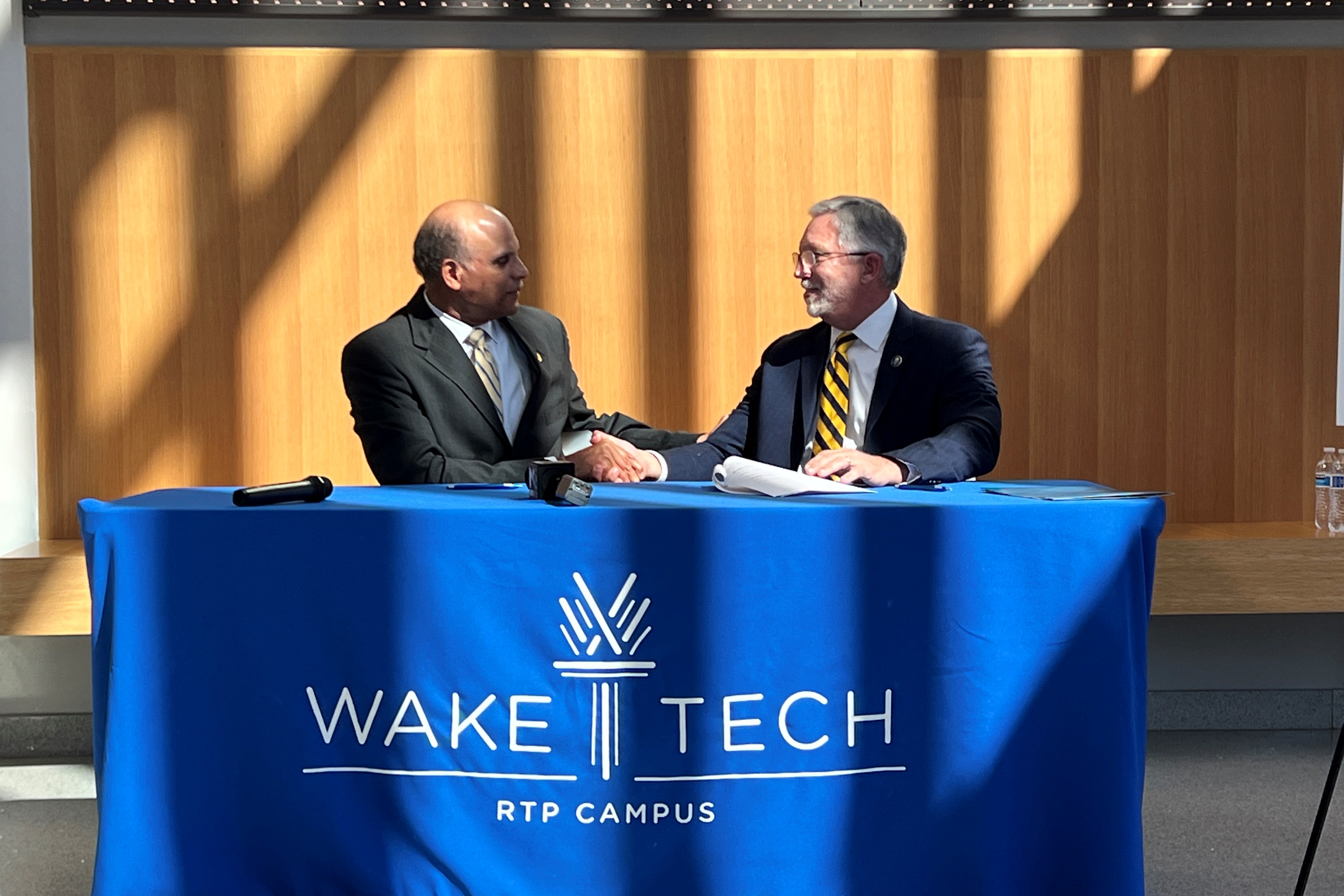 Wake Tech and N.C. A&T University Sign Technology Education Partnership